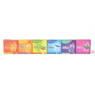 Насадка на член Recare Spike Condom Green (презерватив з рядами шипів)