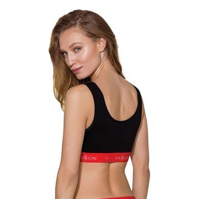 Спортивный топ на широких бретелях Passion PS003 TOP S, black SO4213 фото
