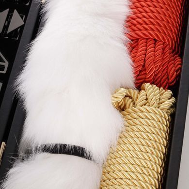 БДСМ-набор LOCKINK All-in-1 BDSM Play Kit, коричневый, ремни, маска, кляпы, анальные пробки, свечи SX0820 фото