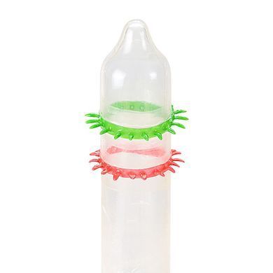 Насадка на член Recare Spike Condom Green (презерватив з рядами шипів)