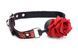 Кляп с розой Master Series: Eye-Catching Ball Gag With Rose, черно-красный SO8794 фото 2