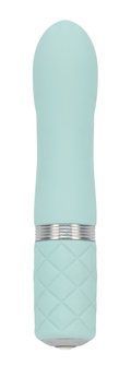 Роскошный вибратор PILLOW TALK - Flirty Teal с кристаллом Swarovski, гибкая головка SO2726 фото