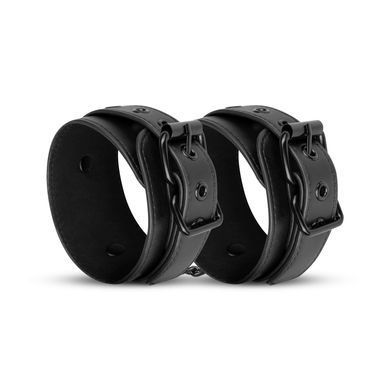 Поножі Bedroom Fantasies: Faux Leather Ankle Cuffs, чорні SO8804 фото