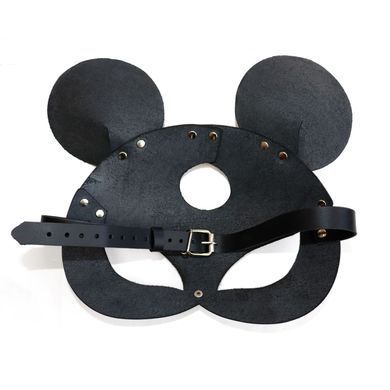 Кожаная маска мышки Art of Sex - Mouse Mask, цвет Черный SO9649 фото
