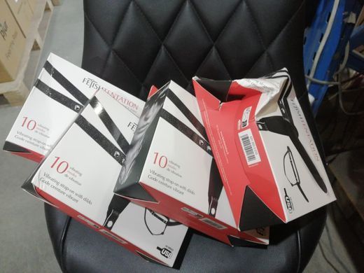 Страпон з вібрацією Fetish Tentation Vibrating Strap-On with Dildo Black (м'ята паковання!!!) SO3749-R фото