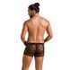 Мужские прозрачные боксеры Passion 032 SHORT JAMES S/M Black, сетка SO7568 фото 4