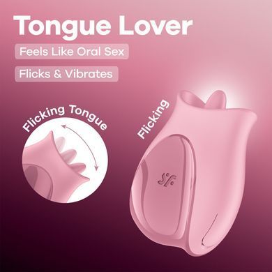 Вибростимулятор для клитора Satisfyer Tongue Lover с язычком SX3847 фото