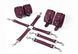 Набор для БДСМ Feral Feelings BDSM Kit 3 Burgundy, наручники, поножи, крестовина SO8271 фото