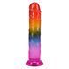 Фаллоимитатор Doc Johnson Crystal Jellies - 7.5 Inch Dong - Rainbow SX4444 фото 2