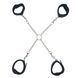Крестовина Punishment &ndash; Hog-Tie &ndash; Black, наручники + поножи на цепочке SX2226 фото 1