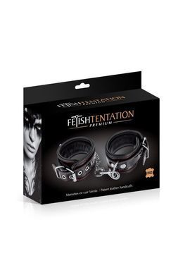 Наручники Fetish Tentation Premium Patent Leather Handcuffs, съемная цепочка SX1099 фото