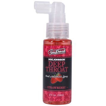 Спрей для мінету Doc Johnson GoodHead DeepThroat Spray - Sweet Strawberry 59мл (м'яте паковання!!!) SO2801-R фото