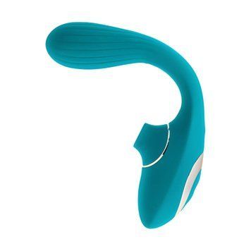 Вібратор S Pleasures Dual Suction - Turquoise SX4594 фото