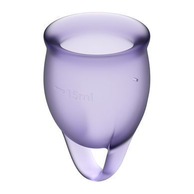 Набір менструальних чаш Satisfyer Feel Confident (lila), 15мл та 20мл, без мішечка SO3580 фото