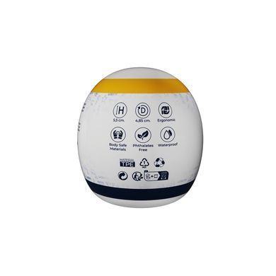 Мастурбатор-яйце Wooomy Wigggler Mini Masturbator, дуже ніжний, пробник лубриканту Amorean 1 мл SX1706 фото