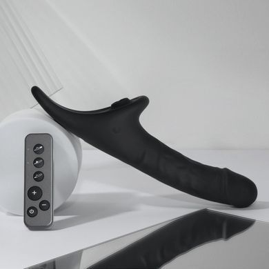Вібронасадка для страпону з вакуумною стимуляцією Strap-On-Me Multi Orgasm Realistic Dildo M Black SX4035 фото