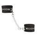 Наручники Punishment &ndash; Crystal Detail Handcuffs &ndash; Black, съемная цепочка, украшены кристаллами SX2227 фото 1