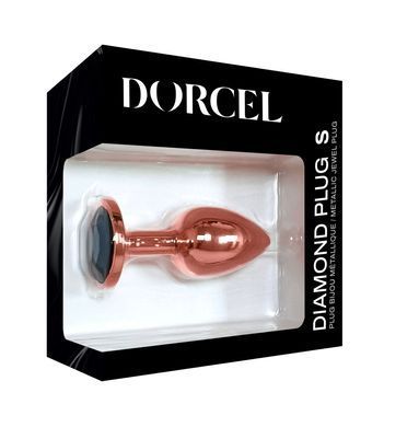 Металлическая анальная пробка с украшением в виде кристалла Dorcel - Diamond Plug Rose Gold S SO5534 фото