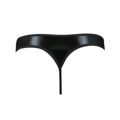 Мужские стринги Passion 033 THONG PAUL S/M Black, под латекс SO7571 фото