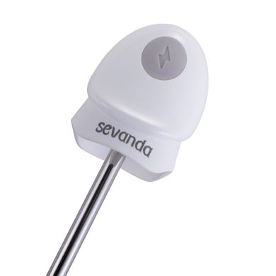 Уретральний зонд LOCKINK SEVANDA Vibrating & E-stim Metal Urethral Sounding - White SX0885 фото