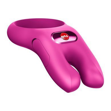 Эрекционное виброкольцо с двойной стимуляцией клитора Fun Factory NŌS CLASSIC Magenta, 2 мотора SX3697 фото