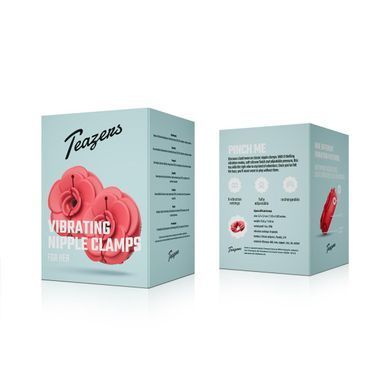 Затискачі для сосків з вібрацією Teazers Vibrating Nipple Clamps SX3905 фото