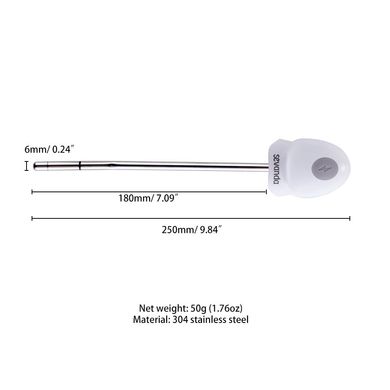 Уретральный зонд LOCKINK SEVANDA Vibrating & E-stim Metal Urethral Sounding - White SX0885 фото