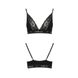 Эластичный топ с кружевом Passion PS001 TOP L, black SO4175 фото 5