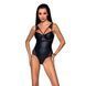 Боди из эко-кожи и кружева Passion LOONA BODY S/M, black SO5356 фото 1
