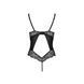 Боди из эко-кожи и кружева Passion LOONA BODY S/M, black SO5356 фото 4