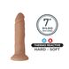 Полуторс с фаллоимитатором на присоске SilexD Apollo S Male Torso Caramel