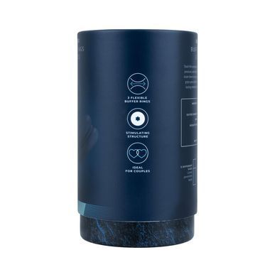 Эрекционное кольцо Boners Vibrating Double Cock Ring SX3906 фото