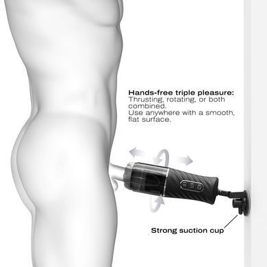Автоматический мастурбатор Dorcel THRUST BLOW PRO, имитация фрикций+вращение, по 10 режимов, присоска SX3210 фото
