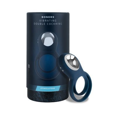 Эрекционное кольцо Boners Vibrating Double Cock Ring SX3906 фото