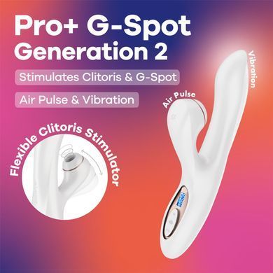Вакуумный вибратор-кролик Satisfyer Pro+ G-Spot Generation 2 White SX4315 фото