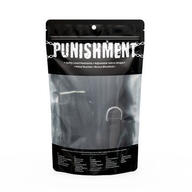 Розтяжка на ліжко Punishment &ndash; 5-Piece Bed Restraint Kit &ndash; Black, 5 предметів SX2229 фото