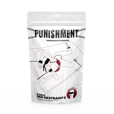 Розтяжка на ліжко Punishment &ndash; 5-Piece Bed Restraint Kit &ndash; Black, 5 предметів SX2229 фото