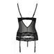 Корсет с открытой грудью Passion Exclusive NORTH CORSET S/M, black, пажи, трусики, шнуровка PS24005 фото 6