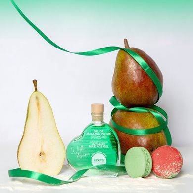 Массажный гель EXSENS With Desire Apple Pear 50 мл разогревающий, без сахара, съедобный SX2192 фото