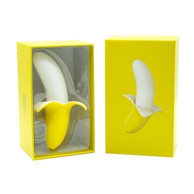 Вибратор-банан Banana Bliss Mini Silicone Vibrator, вагинально-клиторальная стимуляция, 10 режимов SX2601 фото