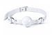 Кляп силиконовый Feral Feelings Silicon Ball Gag White/White, белый ремень, белый шарик SX3975 фото