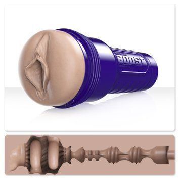 Мастурбатор-вагина Fleshlight Boost Bang Light Medium Flesh, плавающие кольца Turbo Tech SO8155 фото
