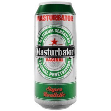 Мастурбатор-вагіна Alive Heineken Vagina II у вигляді банки пива, реалістичний SX1392 фото