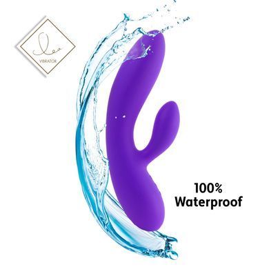 Гибкий вибратор кролик с двумя моторами FeelzToys Lea Rabbit Vibrator Medium Purple SO4431 фото