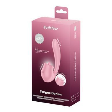 Вагинально-клиторальный вибратор Satisfyer Tongue Genius с язычком SX3852 фото