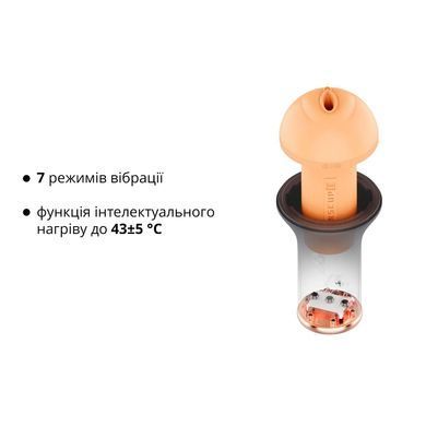 Мастурбатор Otouch INSCUP 1, 7 режимов вибрации, подогрев, вход-вагина, внутренний 4D-канал SO9387 фото