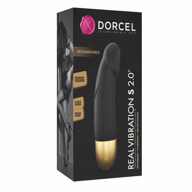 Вибратор Dorcel Real Vibration S Gold 2.0, диам 3,7см, перезаряжаемый, для точки G SO3565 фото