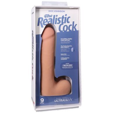 Фаллоимитатор Doc Johnson The Realistic Cock ULTRASKYN - 9 Inch with Balls Vanilla SX4449 фото