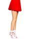 Шкарпетки жіночі з полуничним принтом Leg Avenue Strawberry ruffle top anklets One size, мереживні м SO8583 фото 6