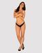 Полупрозрачные трусики с подвеской Obsessive Ivannes panties black S/M, черные SO7280 фото 3